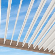 Pergola bioclimatica Ombréa autoportante 3x4M - Beige