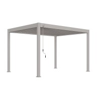 Pergola bioclimatica Ombréa VS autoportante 3x4M - Beige sabbia
