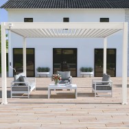 Pergola bioclimatica Ombréa autoportante 3x4M - Bianco