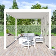 Pergola bioclimatica Ombréa autoportante 3x4M - Bianco