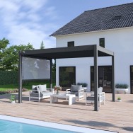 Pergola bioclimatica Ombréa autoportante 3x4M - Antracite