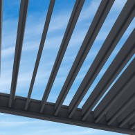 Pergola bioclimatica Ombréa autoportante 3x4M - Antracite