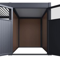 Casetta in Alluminio e Composito - 2x3M - Antracite e Teak