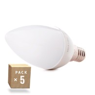 Confezione da 5 Lampadine LED E14 5W 384Lm 2700ºK 40.
