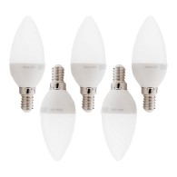 Confezione da 5 Lampadine LED E14 5W 384Lm 2700ºK 40.
