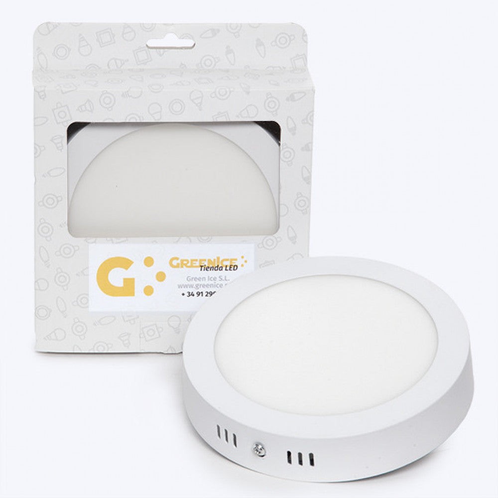 Plafoniera LED 12W 870Lm 2700ºK Custodia Circolare Plafoniera LED 12W 870Lm 2700ºK Custodia Circolare