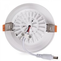 Faretto LED circolare da incasso 9W 1260Lm 2700ºK Antiriflesso