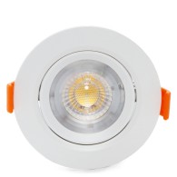 Faretto da incasso circolare a LED 7W 589Lm 2700ºK 40.