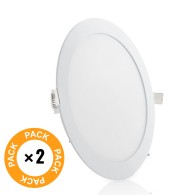 Confezione da 2 pannelli LED 20W 2000Lm 2700ºK Circolari 40.