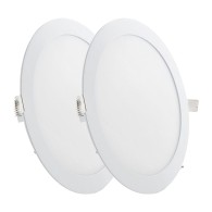 Confezione da 2 pannelli LED 20W 2000Lm 2700ºK Circolari 40.
