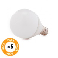 Confezione da 5 Lampadine LED E14 5W 384Lm 2700ºK 40.