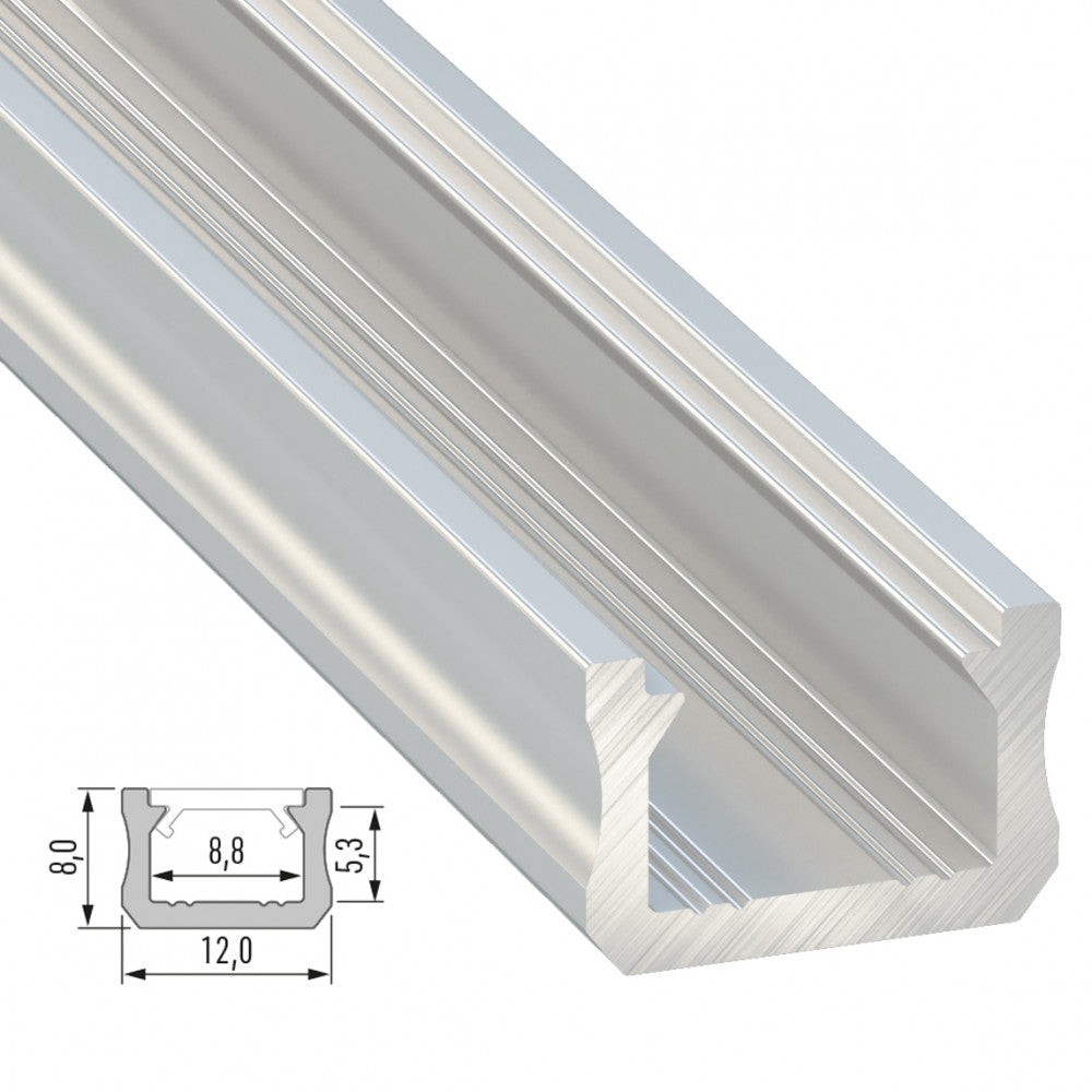 Profilo Alluminio Tipo X 2,02M Profilo Alluminio Tipo X 2,02M