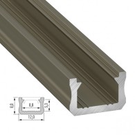 Profilo Alluminio Tipo X 2,02M