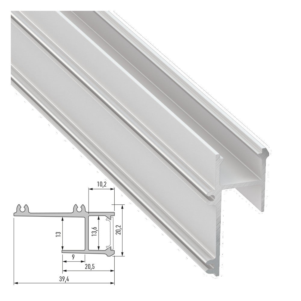 Profilo Alluminio APA12 2,02M Profilo Alluminio APA12 2,02M