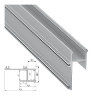 Profilo Alluminio APA12 2,02M