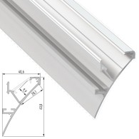 Profilo Alluminio LOGI 2,02M