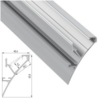 Profilo Alluminio LOGI 2,02M