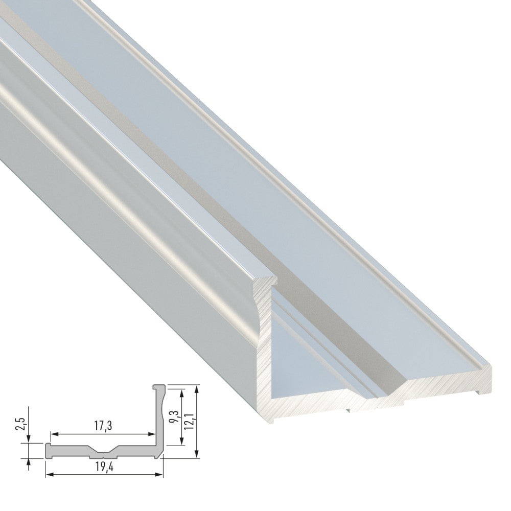 Profilo Alluminio Tipo E 2,02M Profilo Alluminio Tipo E 2,02M