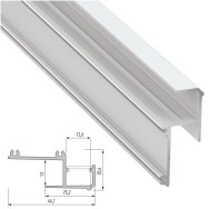 Profilo Alluminio IPA12 2,02M
