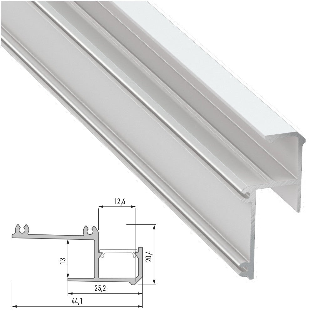 Profilo Alluminio IPA12 2,02M Profilo Alluminio IPA12 2,02M