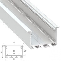 Profilo Alluminio Tipo INSO 2,02M