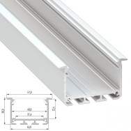 Profilo Alluminio Tipo INSO 2,02M