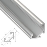 Profilo Alluminio Tipo C 2,02M