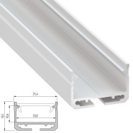 Profilo Alluminio Tipo SILEDA 2,02M
