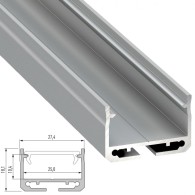 Profilo Alluminio Tipo SILEDA 2,02M