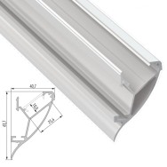Profilo Alluminio CONVA 2,02M