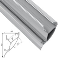 Profilo Alluminio CONVA 2,02M