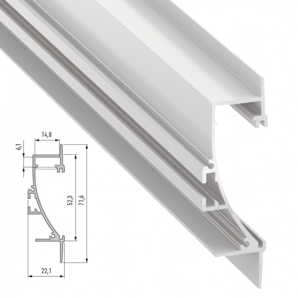 Profilo Alluminio TIANo 2,02M