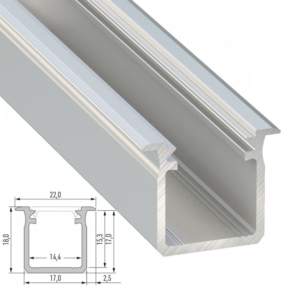 Profilo Alluminio Tipo G 2,02M