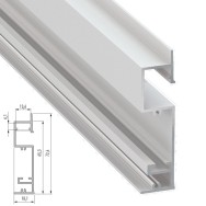 Profilo Alluminio FLSquillare 2,02M