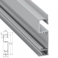 Profilo Alluminio FLSquillare 2,02M