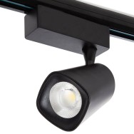 Faretto da binario LED 30W 2527Lm CRI85 2700ºK Amancio monofase