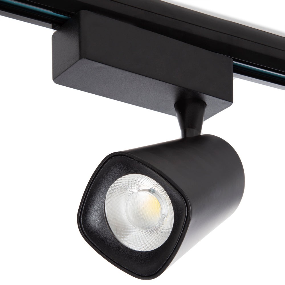 Faretto da binario LED 30W 2527Lm CRI85 2700ºK Amancio monofase Faretto da binario LED 30W 2527Lm CRI85 2700ºK Amancio monofase