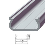 Profilo Alluminio Tipo ECO P01 2,02M