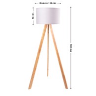 Lampada da pavimento "Addis Ababa"