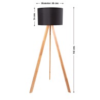 Lampada da pavimento "Pyongyang"