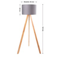Lampada da pavimento "Pyongyang"