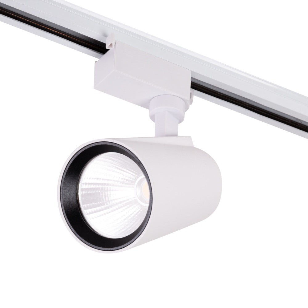 Faretto da binario a LED 22W 1853Lm CRI85 2700ºK Monofase