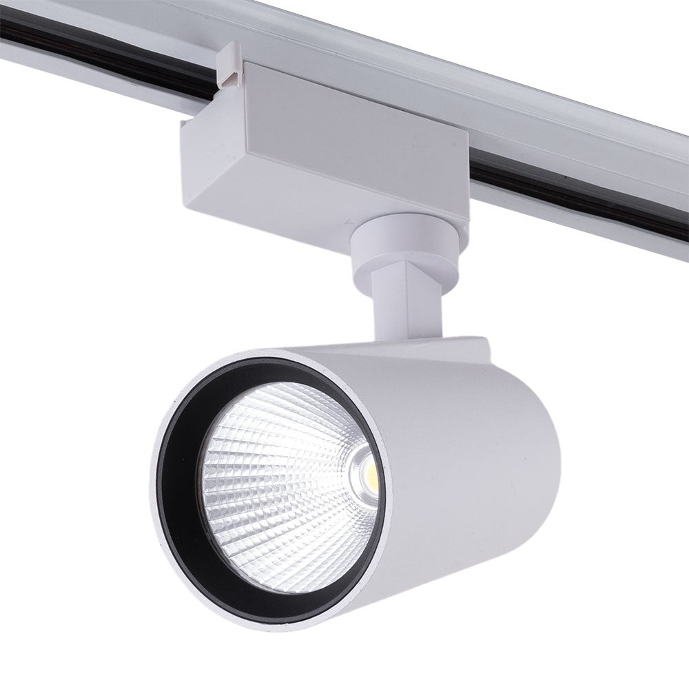 Faretto da binario LED 15W 1264Lm CRI85 2700ºK Monofase 40. Faretto da binario LED 15W 1264Lm CRI85 2700ºK Monofase 40.