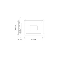 Proiettore LED 200W 24000Lm 3000K IP66 Dimmerabile 60.