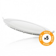 Confezione da 5 pannelli LED 20W 2000Lm 4200ºK Circolari 40.