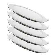 Confezione da 5 pannelli LED 20W 2000Lm 4200ºK Circolari 40.