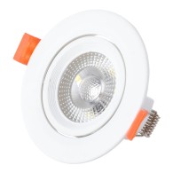Faretto da incasso circolare a LED 7W 562Lm 2700ºK 38º 40.