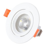 Faretto da incasso circolare a LED 7W 562Lm 2700ºK 38º 40.