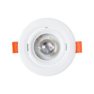Faretto da incasso circolare a LED 7W 562Lm 2700ºK 38º 40.