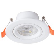 Faretto da incasso circolare a LED 7W 562Lm 2700ºK 38º 40.